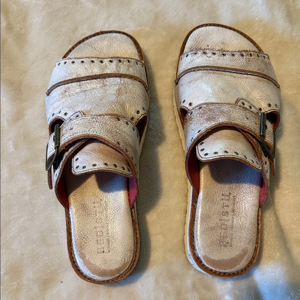 BED|STU Women's Platform Sandal Slide Nancy